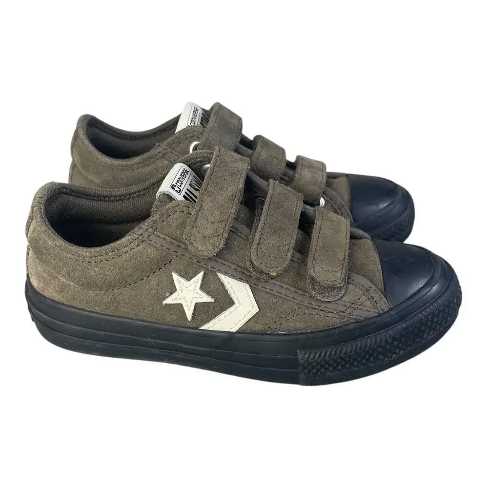 Converse Star Player 76 Suede Brown Easy On Sneakers Youth Size -11